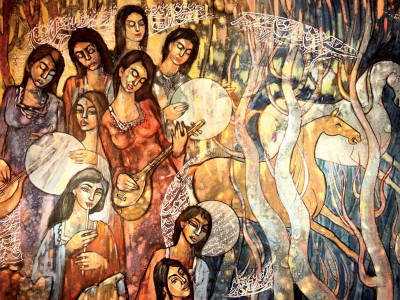 art exhibition steeped in sufi mysticism paintings on display at tanzara art exhibition steeped in sufi mysticism paintings on display at tanzara