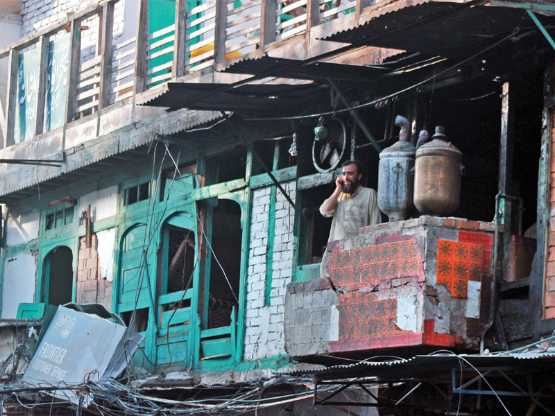 a century and a half later the bazaar is still the liveliest albeit the most wounded part of the city of three million strivers photo muhammad iqbal express