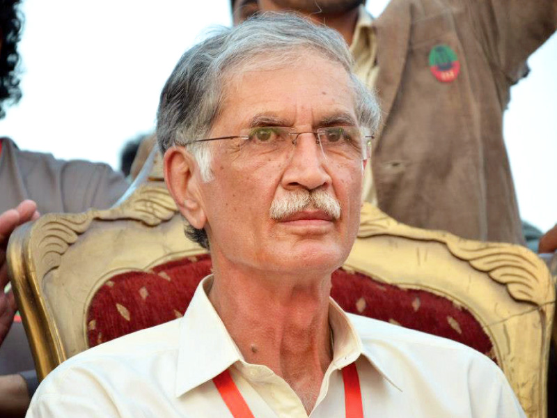 k p chief minister pervez khattak photo file