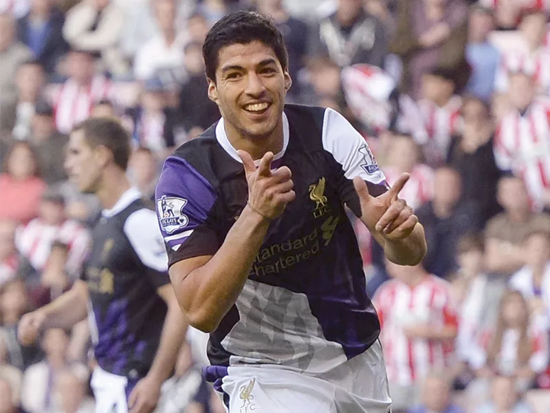 suarez scored two goals against sunderland in his first appearance in the premier league after his 10 match ban photo reuters suarez scored two goals against sunderland in his first appearance in the premier league after his 10 match ban photo reuters