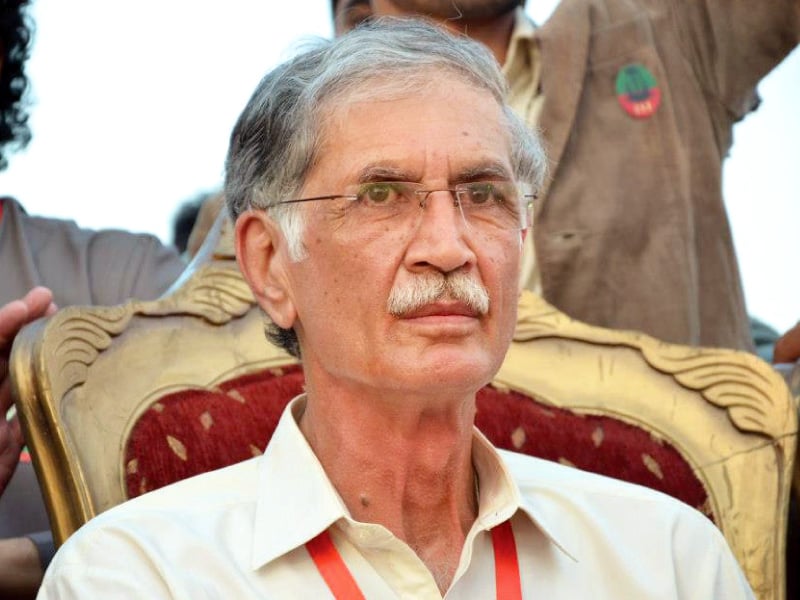 chief minister pervez khattakhad blamed the media for the recent spate of violence in the city photo file