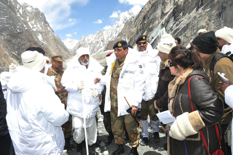 chief of army staff general ashfaq parvez kayani during his visit to gayari photo ispr