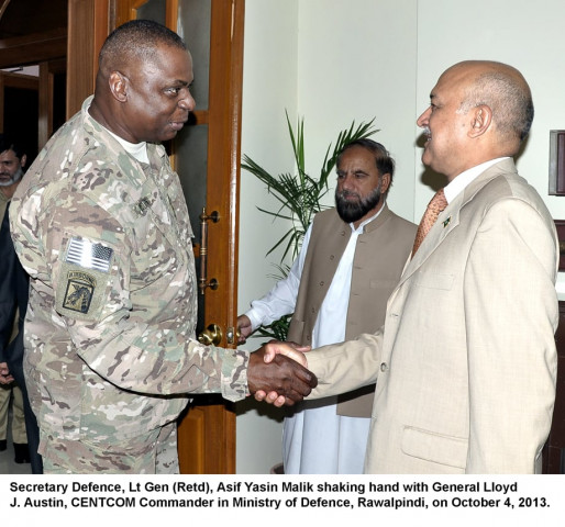 commander of us centcom general lloyd austin l meets with secretary of defence lt gen retd asif yasin malik photo app commander of us centcom general lloyd austin l meets with secretary of defence lt gen retd asif yasin malik photo app