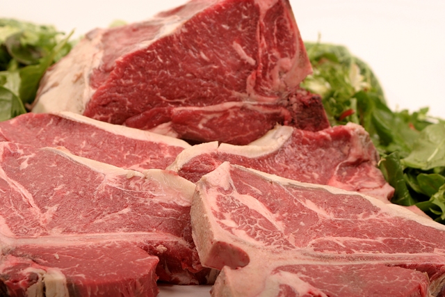 nine held for selling stale meat photo file