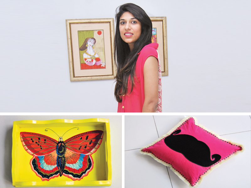 maira pagganwala shah showcases limited collection at exhibition on friday photos arif soomro express