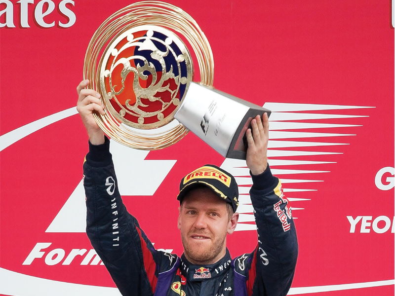 vettel can wrap up this season s championship if he wins the next race in japan and ferrari s alonso finishes outside the top eight photo afp