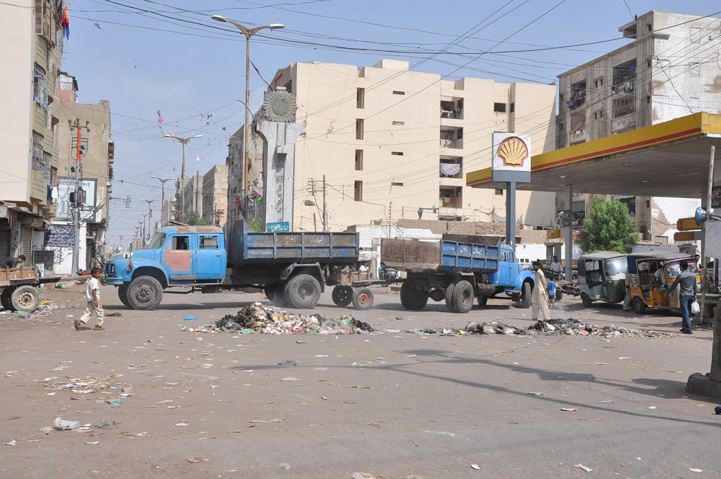 during the strike all routine and commercial activities in lyari came to a halt photo express mohammad azeem