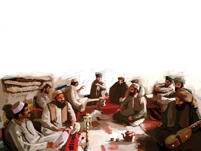 hujras were the equivalent of the sewing circle not any more art by jamal khurshid