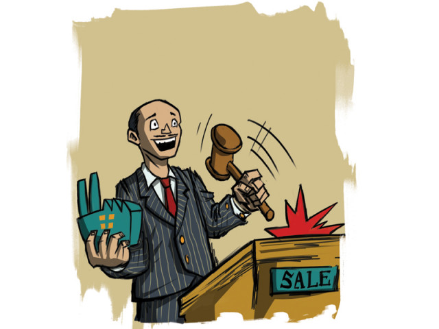 since the two bidders were interested in different shops the auction had to be cancelled illustration jamal khurshid since the two bidders were interested in different shops the auction had to be cancelled illustration jamal khurshid
