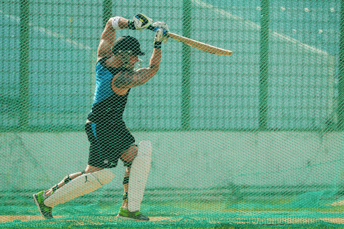 new zealand cricket captain brendon mccullum plays a shot during a practice session at the zahur ahmed chowdhury stadium in chittagong on october 8 2013 photo afp