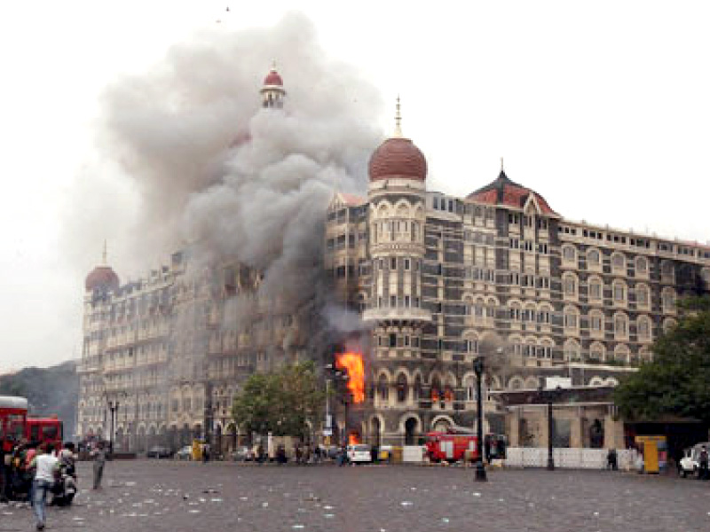 a view of hotel taj on fire during the 26 11 mumbai attack photo file