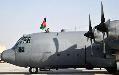 parting gift us hands afghan airforce two c 130 cargo planes