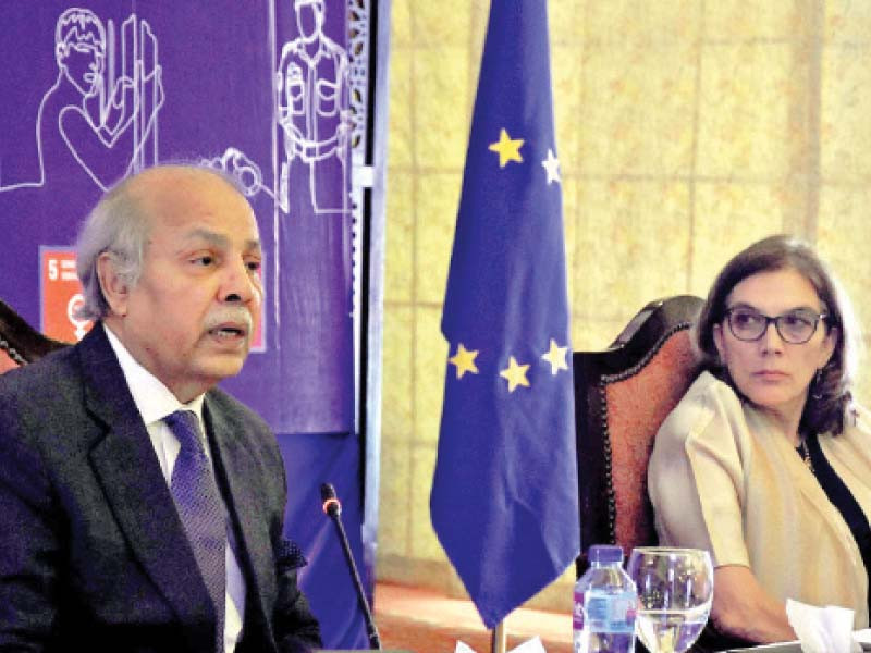 chief justice of pakistan gulzar ahmed addresses the launching ceremony of the eu funded project photo online