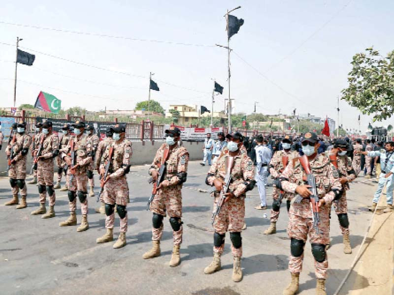 mourners to participate in the central procession taken out in muharram 9 while a heavy contingent of leas will stand guard photos ppi app express