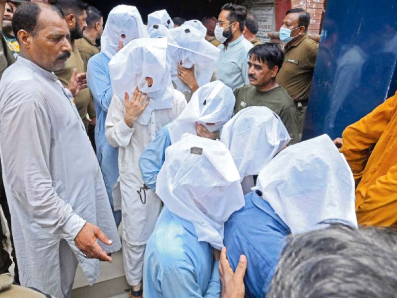 40 accused have been sent to jail on judicial remand after the identity parade photo afp