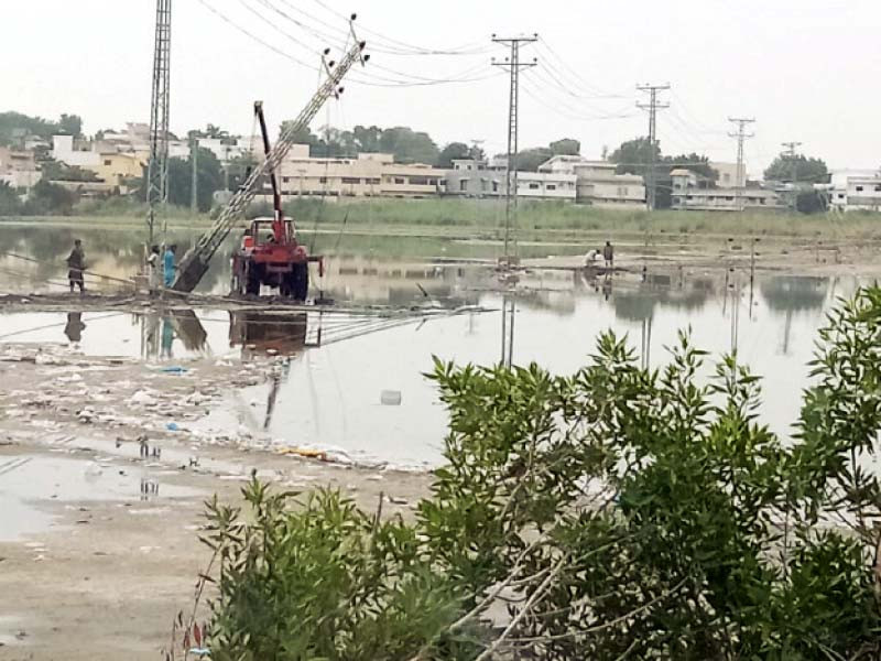 power pillions dislodged in a field in hyderabad after a storm on thursday pphoto courtesy hesco