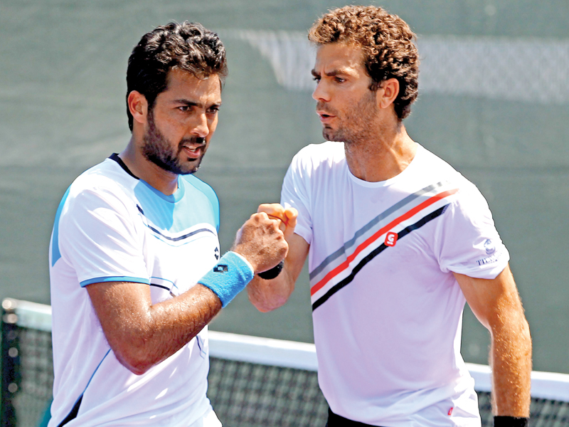 aisam and rojer will now play fifth seeds marcel melo from brazil and croatia s ivan dodig in their next match photo afp file