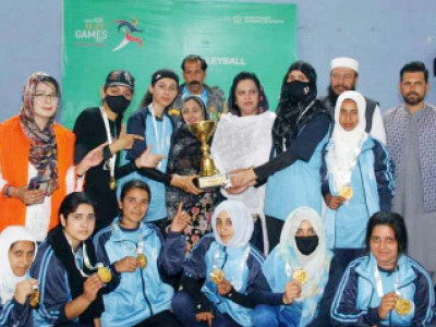 peshawar wins overall k p u21 games trophy