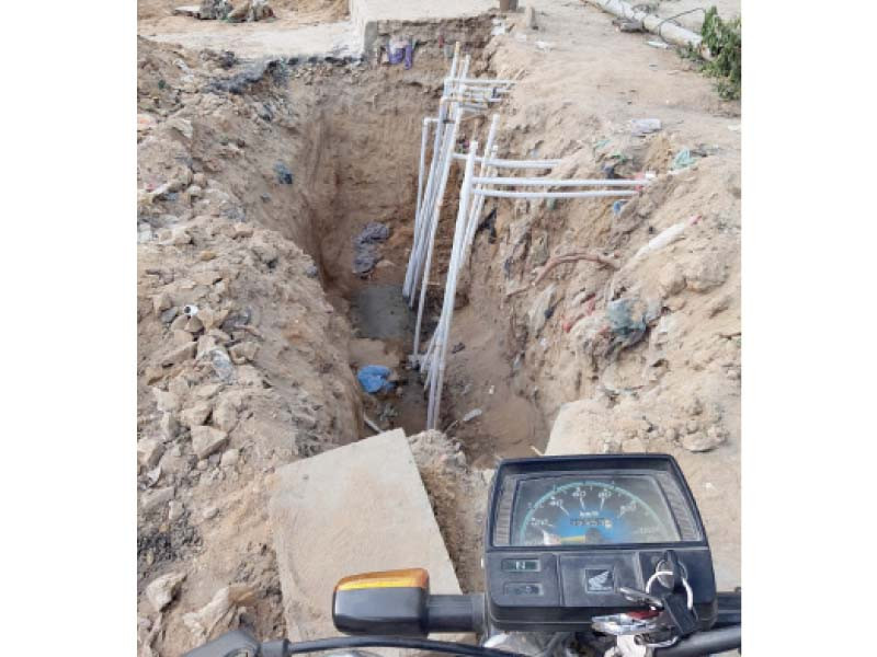 unscrupulous elements in karachi water and sewerage board take bribes to give illegal water connections in korangi photo express