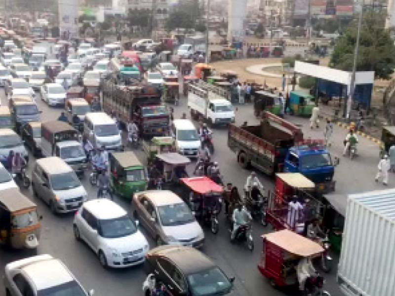 the entrance and exit routes of lahore were blocked by protesting pti workers till late into the night photo sohail danish express