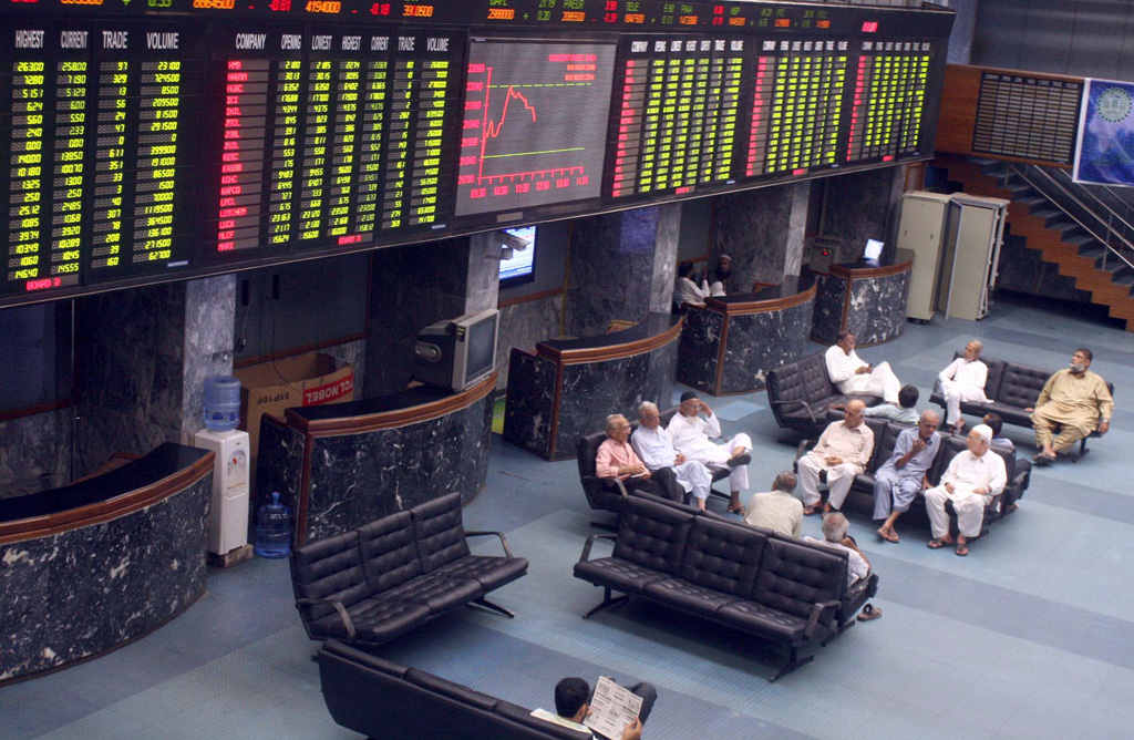 a positive closing was witnessed at the bourse for the week ended october 11 kse 100 index throughout both the trading sessions hovered in the positive zone making a high of 21 945 points says an analyst at js global photo ppi file