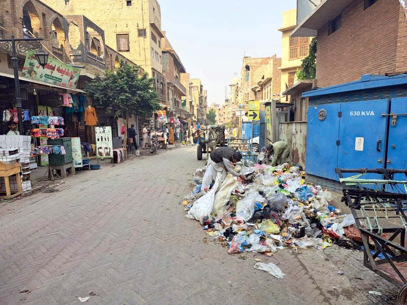 heritage trail project in peshawar is derailed by ineffective governance encroachments and garbage diminishing its cultural showcase vision photo express
