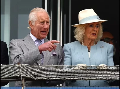 royal surprise king charles and queen camilla grace epsom derby