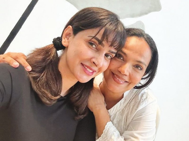 in the post the two actors are seen having a girls day in what looks like saba s home photo file in the post the two actors are seen having a girls day in what looks like saba s home photo file