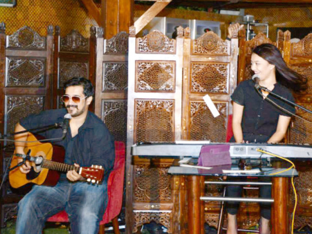 siblings maria and danish an upcoming indie duo perform various covers with their guitars and keyboard photo express siblings maria and danish an upcoming indie duo perform various covers with their guitars and keyboard photo express