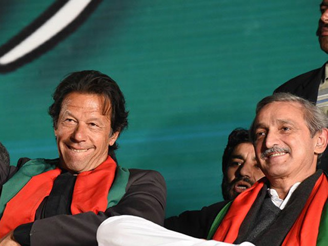 imran khan gestures to supporters at the anti government rally in islamabad photo afp