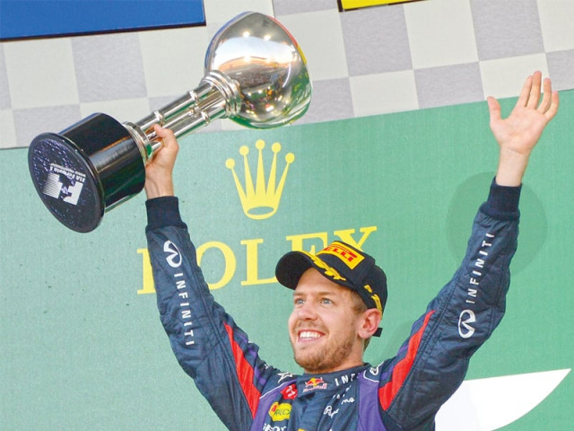 alonso s fourth place in the japanese grand prix meant vettel would have to wait until india on october 27 to celebrate his fourth successive title photo afp alonso s fourth place in the japanese grand prix meant vettel would have to wait until india on october 27 to celebrate his fourth successive title photo afp
