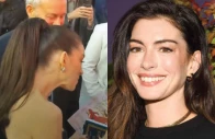 hollywood star anne hathaway receives a copy of the quran from a fan unseen during a promotional event in london photo screengrab instagram
