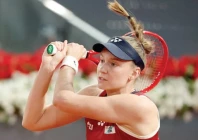 kazakhstan s elena rybakina in action during her round of 16 match against austria s anastasia potapova photo reuters