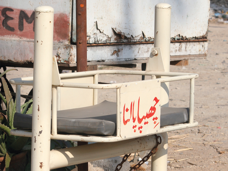 chhipa has placed cradles across the city so people can put unwanted babies there instead of throwing them at garbage dumps photo athar khan express