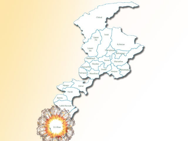 the blast took place in kulachi located 45 km di khan city photo file the blast took place in kulachi located 45 km di khan city photo file