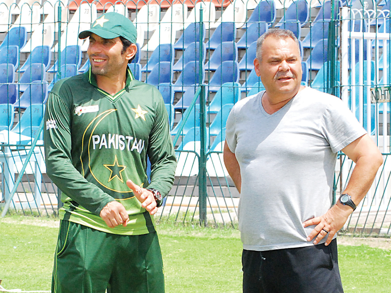 pakistan coach whatmore warns the team against complacency in the second test against south africa after registering a comprehensive win in the first match photo express