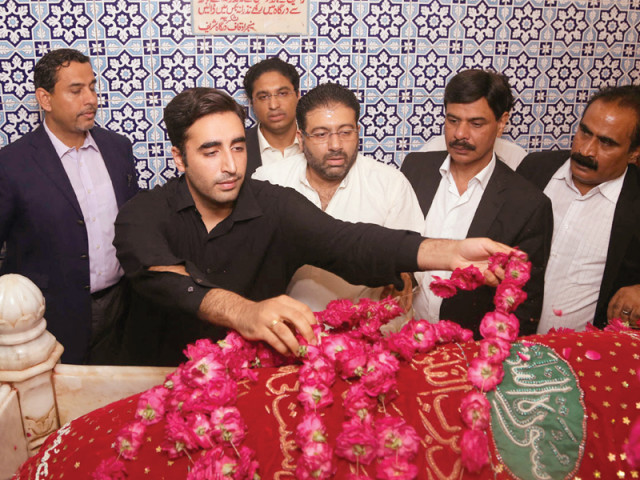 paying respect bilawal visits famous saint s shrine