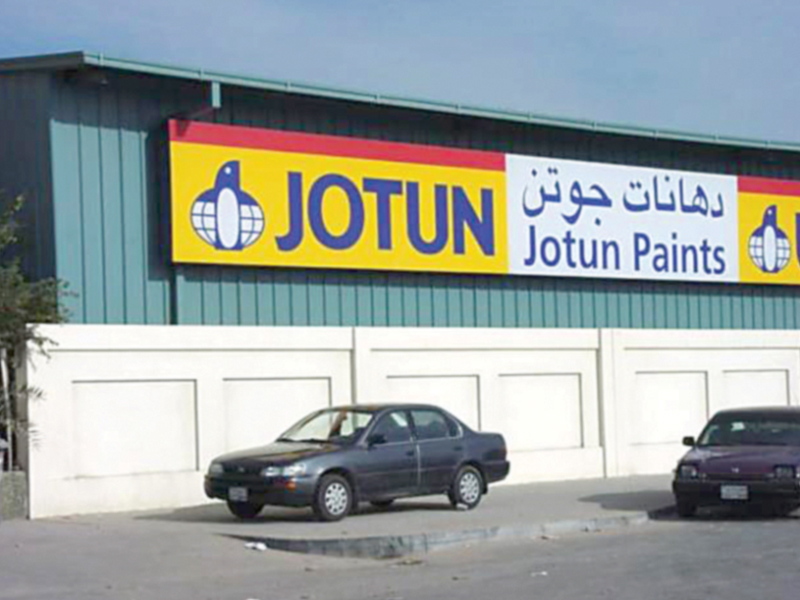 jotun products are available only in selected brand shops numbering 70 since the company believes the general public will not be able to pay for the quality and prices of its paints photo file