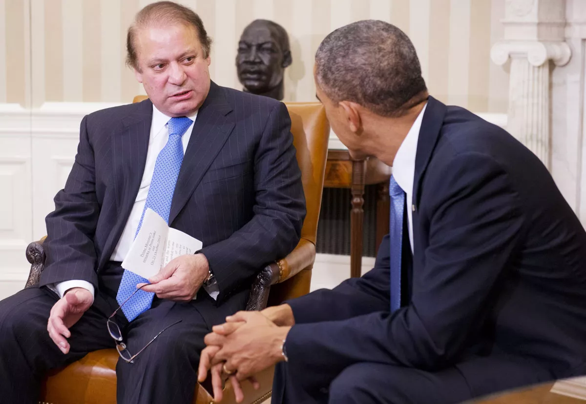 nawaz sharif during his joint press talk with us president barack obama in the oval office on wednesday photo afp nawaz sharif during his joint press talk with us president barack obama in the oval office on wednesday photo afp