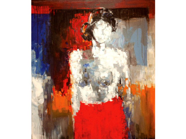 trained by cubism exponent mansur rahi raza has carved his own niche in the medium photo myra iqbal express trained by cubism exponent mansur rahi raza has carved his own niche in the medium photo myra iqbal express