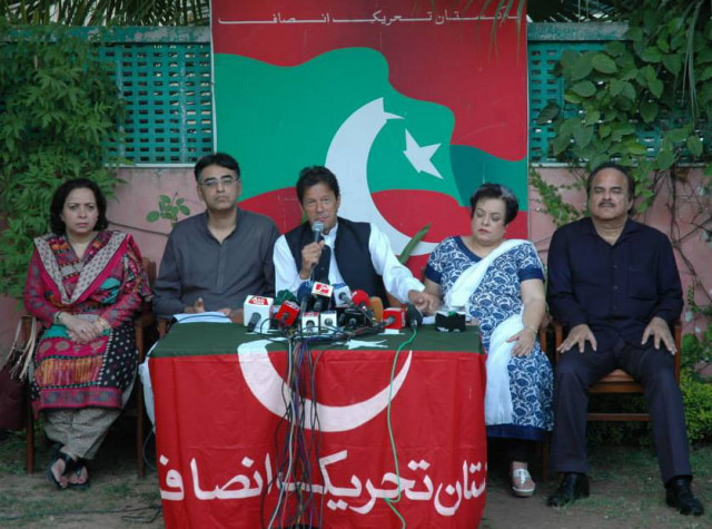 pti chairman imran khan addressing a pressing conference at islamabad on october 25 2013 photo pti pti chairman imran khan addressing a pressing conference at islamabad on october 25 2013 photo pti