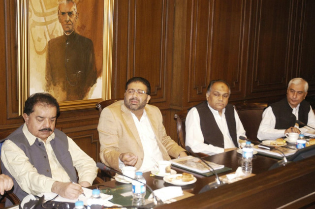 sindh local government minister owais muzaffar addresses a press conference at the sindh assembly building on friday photo irfan ali express sindh local government minister owais muzaffar addresses a press conference at the sindh assembly building on friday photo irfan ali express