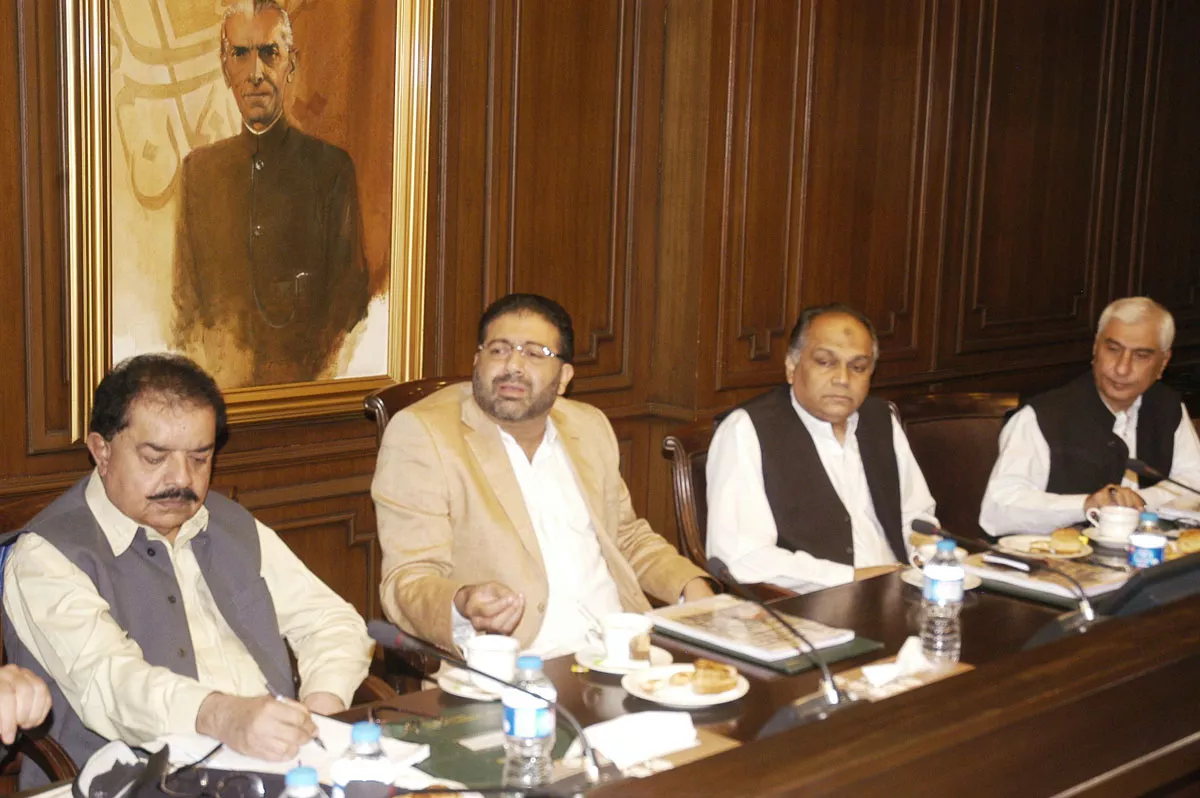 sindh local government minister owais muzaffar addresses a press conference at the sindh assembly building on friday photo irfan ali express sindh local government minister owais muzaffar addresses a press conference at the sindh assembly building on friday photo irfan ali express