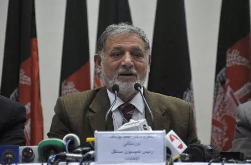 head of the independent election commission iec of afghanistan ahmad yousof nooristani addresses a joint press conference with government officials in kabul on october 22 2013 photo afp head of the independent election commission iec of afghanistan ahmad yousof nooristani addresses a joint press conference with government officials in kabul on october 22 2013 photo afp