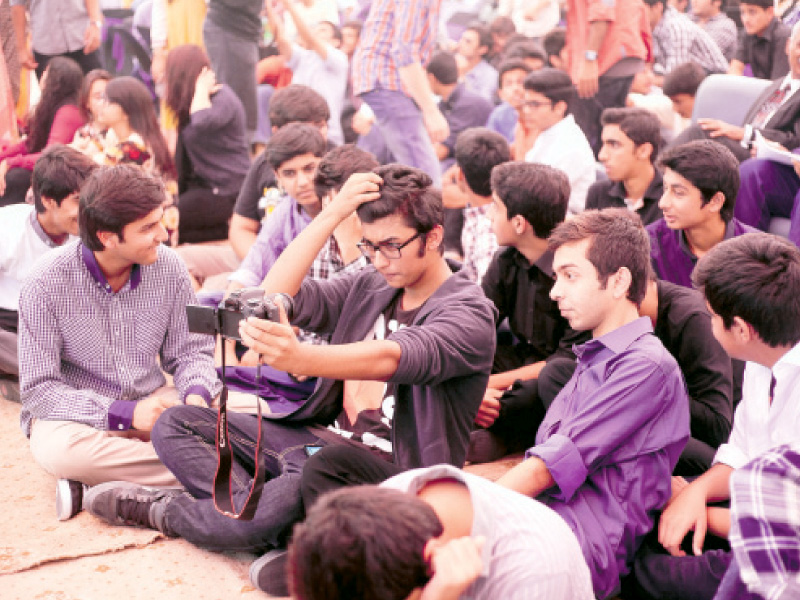 the student run event has been held twice before and attracts a large number of participants photo myra iqbal express