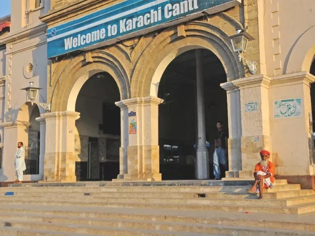 the volunteers of pursukoon karachi will not only be cleaning the facade of the the cantonment railway station building but revitalising it into one of the must see sights of karachi photo file the volunteers of pursukoon karachi will not only be cleaning the facade of the the cantonment railway station building but revitalising it into one of the must see sights of karachi photo file
