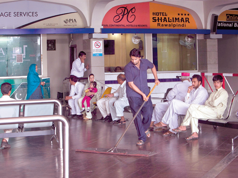 food and good seating are hard to find inside or outside the airport with a top notch security rating being the only saving grace photo myra iqbal express file