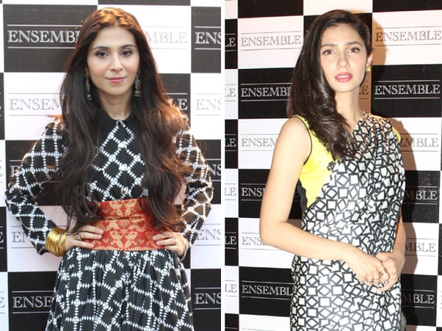feeha jamshed l or mahira khan r feeha jamshed l or mahira khan r