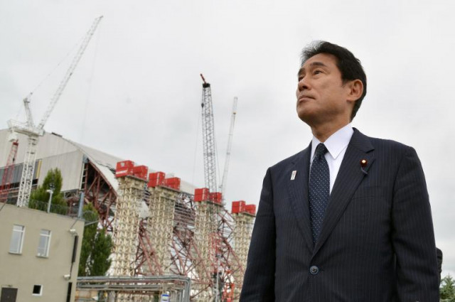 japan foreign minister fumio kishida pictured during a trip to chernobyl will visit iran next month photo afp japan foreign minister fumio kishida pictured during a trip to chernobyl will visit iran next month photo afp