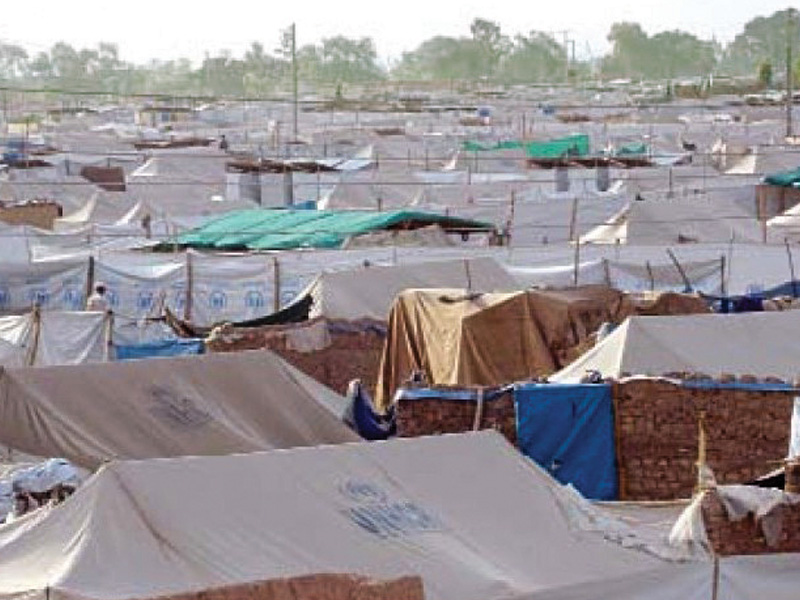 over 12 000 displaced families from khyber and bajaur agencies are living in the camp after being forced out of their homes due to military operations against extremists in the tribal areas photo file